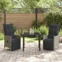Set de Comedor de Jardín de 3 Piezas con Cojines Gris Poliratán von , Gartenstühle - Ref: Foro24-3379576, Preis: 340,55 €, Ra...