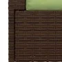 Sofá de 2 plazas con cojines ratán sintético marrón de vidaXL, Conjuntos de jardín - Ref: Foro24-317553, Precio: 238,14 €, De...