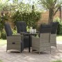 Set de Comedor de Jardín de 5 Piezas con Cojines Gris Polirratán von , Gartenstühle - Ref: Foro24-3379577, Preis: 573,60 €, R...
