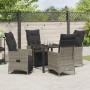 Set de Comedor de Jardín de 5 Piezas con Cojines Gris Polirratán von , Gartenstühle - Ref: Foro24-3379577, Preis: 573,60 €, R...