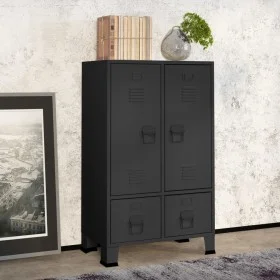 Industrieschrank Stahl grau anthrazit 67x35x107 cm von vidaXL, Kleiderschränke - Ref: Foro24-339612, Preis: 166,83 €, Rabatt: %