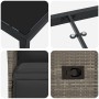 Juego de Comedor de Jardín de 5 Piezas con Cojines Gris Poliratán von , Gartenstühle - Ref: Foro24-3379579, Preis: 614,67 €, ...