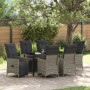 Set de Comedor de Jardín de 7 Piezas con Cojines Gris Polirratán von , Gartenstühle - Ref: Foro24-3379580, Preis: 890,17 €, R...
