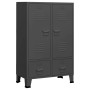 Industrieschrank Stahl grau anthrazit 67x35x107 cm von vidaXL, Kleiderschränke - Ref: Foro24-339612, Preis: 158,39 €, Rabatt: %