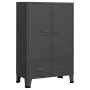 Industrieschrank Stahl grau anthrazit 67x35x107 cm von vidaXL, Kleiderschränke - Ref: Foro24-339612, Preis: 160,88 €, Rabatt: %