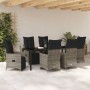 Set de Comedor de Jardín de 7 Piezas con Cojines Gris Poliratán von , Gartenstühle - Ref: Foro24-3379581, Preis: 895,01 €, Ra...