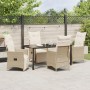 Juego de Comedor de Jardín de 5 Piezas con Cojines Beige Poliratán von , Gartenstühle - Ref: Foro24-3379586, Preis: 655,05 €,...