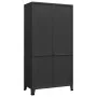 Industrieller schwarzer Metallschrank 90x50x180 cm von vidaXL, Kleiderschränke - Ref: Foro24-339613, Preis: 415,42 €, Rabatt: %