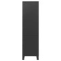 Armario industrial de metal negro 90x50x180 cm de vidaXL, Armarios roperos - Ref: Foro24-339613, Precio: 315,87 €, Descuento: %