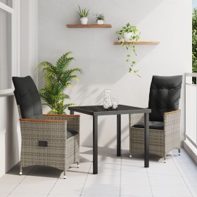 Juego de comedor de jardín de 7 piezas con