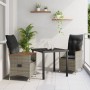 Set de Comedor de Jardín de 7 Piezas con Cojines Gris Poliratán de | Foro24.es | Tu tienda online para hogar, jardín y más Foro24.es