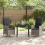 Set de Comedor de Jardín de 7 Piezas con Cojines Gris Poliratán de | Foro24.es | Tu tienda online para hogar, jardín y más Foro24.es