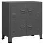 Industrial storage trunk in anthracite steel 75x40x80 cm by vidaXL, Storage trunks - Ref: Foro24-339627, Price: 129,14 €, Dis...