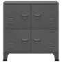 Industrieller Lagerungsstiefel Stahl anthrazit 75x40x80 cm von vidaXL, Aufbewahrungskisten - Ref: Foro24-339627, Preis: 122,2...
