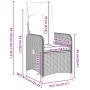 Juego de Comedor de Jardín de 5 Piezas con Cojines Marrón Poliratán von , Gartenstühle - Ref: Foro24-3379640, Preis: 528,15 €...