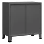 Industrial storage trunk in anthracite steel 75x40x80 cm by vidaXL, Storage trunks - Ref: Foro24-339627, Price: 129,14 €, Dis...