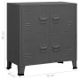 Industrial storage trunk in anthracite steel 75x40x80 cm by vidaXL, Storage trunks - Ref: Foro24-339627, Price: 129,14 €, Dis...