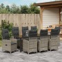 Conjunto de Comedor de Jardín de 9 Piezas con Cojines Poliratán Gris von , Gartenstühle - Ref: Foro24-3379652, Preis: 1,00 €,...