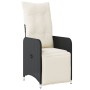 Set de Comedor de Jardín de 5 Piezas con Cojines Negros by , Garden chairs - Ref: Foro24-3379663, Price: 616,87 €, Discount: %