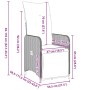 Juego de comedor de jardín de 3 piezas con cojines marrón poliratán by , Garden chairs - Ref: Foro24-3379667, Price: 340,64 €...