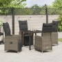 Set de Comedor de Jardín de 5 Piezas con Cojines Beige Poliratán by , Garden chairs - Ref: Foro24-3379682, Price: 647,35 €, D...