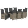Set de Comedor de Jardín de 9 Piezas con Cojines Beige Ratán Sintético von , Gartenstühle - Ref: Foro24-3379687, Preis: 1,00 ...