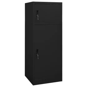 Saddle cabinet black steel 53x53x140 cm by vidaXL, Saddle stands - Ref: Foro24-339601, Price: 210,92 €, Discount: %