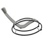 Lounger with steel pillow and gray textilene by vidaXL, Loungers - Ref: Foro24-317584, Price: 75,35 €, Discount: %