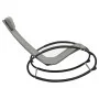 Lounger with steel pillow and gray textilene by vidaXL, Loungers - Ref: Foro24-317584, Price: 74,40 €, Discount: %