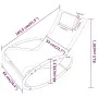 Lounger with steel pillow and gray textilene by vidaXL, Loungers - Ref: Foro24-317584, Price: 74,40 €, Discount: %