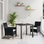 Conjunto de Comedor de Jardín de 3 Piezas Marrón Poliratán by , Garden chairs - Ref: Foro24-3379744, Price: 221,78 €, Discoun...