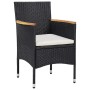 Conjunto de Comedor de Jardín de 5 Piezas Negro de Poliratán von , Gartenstühle - Ref: Foro24-3379752, Preis: 281,66 €, Rabat...