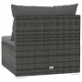 Central garden sofa with gray synthetic rattan cushions by vidaXL, Modular outdoor sofas - Ref: Foro24-317515, Price: 93,50 €...