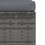 Central garden sofa with gray synthetic rattan cushions by vidaXL, Modular outdoor sofas - Ref: Foro24-317515, Price: 87,79 €...