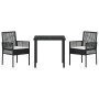 Conjunto de Comedor Jardín de 5 Piezas con Cojines Marrón de Ratán von , Gartenstühle - Ref: Foro24-3379872, Preis: 327,11 €,...