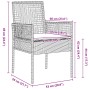 Conjunto de Comedor Jardín de 5 Piezas con Cojines Marrón de Ratán von , Gartenstühle - Ref: Foro24-3379872, Preis: 327,11 €,...