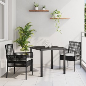 Conjunto de Comedor de Jardín de 5 Piezas con Cojines Marrón Ratán Sintético von , Gartenstühle - Ref: Foro24-3379873, Preis:...