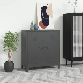 Industrieller Lagerungsstiefel Stahl anthrazit 90x40x100 cm von vidaXL, Aufbewahrungskisten - Ref: Foro24-339625, Preis: 150,...