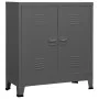 Industrial storage trunk in anthracite steel, 90x40x100 cm. by vidaXL, Storage trunks - Ref: Foro24-339625, Price: 148,90 €, ...