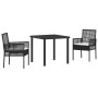 Set de Comedor de Jardín de 9 Piezas con Cojines Poliratán Marrón von , Gartenstühle - Ref: Foro24-3379876, Preis: 611,06 €, ...