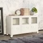 Industrial sideboard in metal and white glass 105x35x62 cm by vidaXL, Sideboards - Ref: Foro24-339609, Price: 105,83 €, Disco...