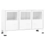 Industrial sideboard in metal and white glass 105x35x62 cm by vidaXL, Sideboards - Ref: Foro24-339609, Price: 105,83 €, Disco...