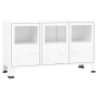 Industrielles Sideboard aus Metall und weißem Glas, 105 x 35 x 62 cm von vidaXL, Sideboards - Ref: Foro24-339609, Preis: 105,...