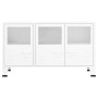 Industrielles Sideboard aus Metall und weißem Glas, 105 x 35 x 62 cm von vidaXL, Sideboards - Ref: Foro24-339609, Preis: 105,...