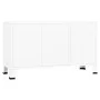 Industrial sideboard in metal and white glass 105x35x62 cm by vidaXL, Sideboards - Ref: Foro24-339609, Price: 105,83 €, Disco...