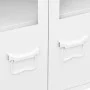 Industrial sideboard in metal and white glass 105x35x62 cm by vidaXL, Sideboards - Ref: Foro24-339609, Price: 105,83 €, Disco...