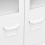 Industrielles Sideboard aus Metall und weißem Glas, 105 x 35 x 62 cm von vidaXL, Sideboards - Ref: Foro24-339609, Preis: 105,...