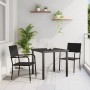 Conjunto de Comedor Jardín de 5 Piezas Black Poly Rattan by , Garden chairs - Ref: Foro24-3379908, Price: 214,42 €, Discount: %