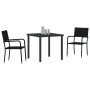 Conjunto de Comedor Jardín de 5 Piezas Black Poly Rattan by , Garden chairs - Ref: Foro24-3379908, Price: 214,42 €, Discount: %
