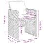 Conjunto de Comedor Jardín de 5 Piezas con Cojines Ratan Poliratan Negro | Foro24.es | Tu tienda online para hogar, jardín y más Foro24.es